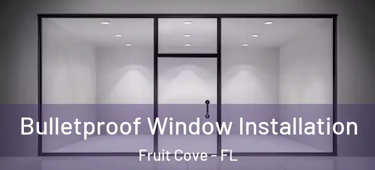 Bulletproof Window Installation Fruit Cove - FL