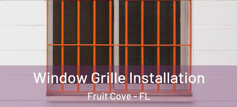  Window Grille Installation Fruit Cove - FL