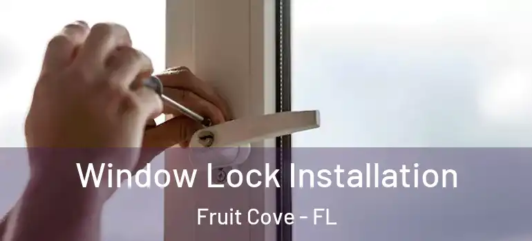  Window Lock Installation Fruit Cove - FL